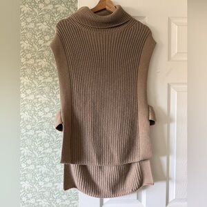 L'Academie Taupe Cowl Neck Sweater